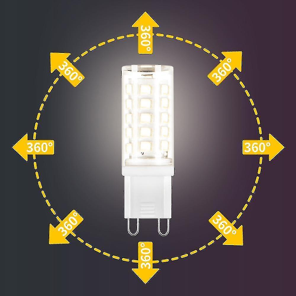 Pxcl 5 Pcs 3w G9 Led Capsule Bulb Warm White， Energy Saving， 360 Degrees， No Strobe， For Kitchen， Bedroom， Etc