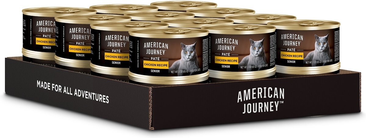 American Journey Senior Pate Chicken Recipe Canned Cat Food