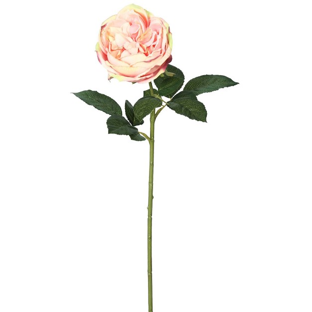 Artificial pk 6 Open Rose Stem 25 quot Light Pink Vickerman