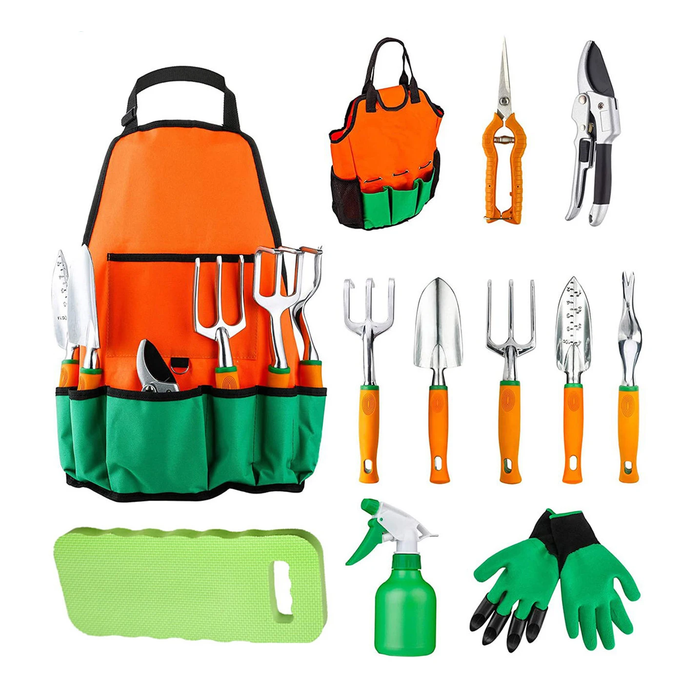 Hot Selling Garden Tools Set Carbon Steel Sharp Blade Black Garden Hand Tool With Storage Bag