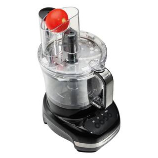 Hamilton Beach Big Mouth Duo Plus 12-Cup 2-Speed Black Food Processor with 4-Cup Bowl 70580