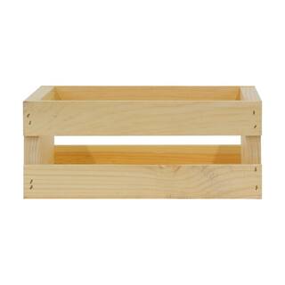 Crates  Pallet 11.75 in. x 9.63 in. x 4.75 in. Small Wood Crate (4- Pack) 94644