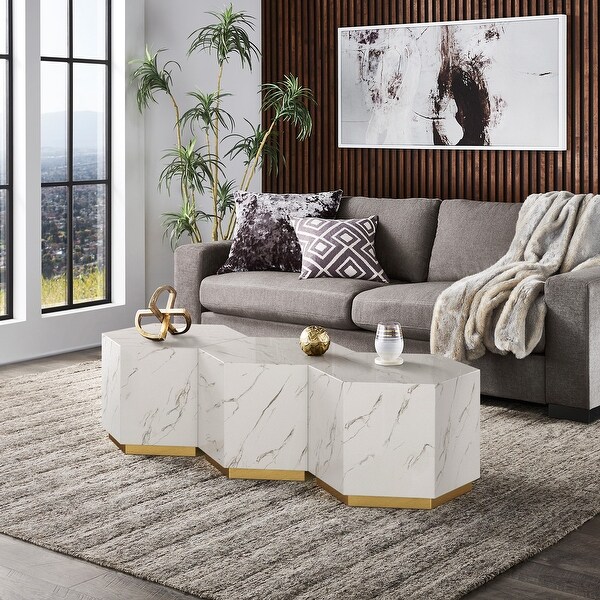 Darcy Faux Marble Coffee Table by iNSPIRE Q Bold