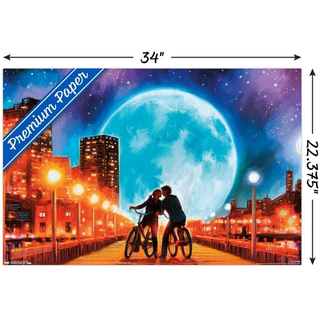 Trends International Pd Moreno Fine Art Love By The Moon Unframed Wall Poster Prints