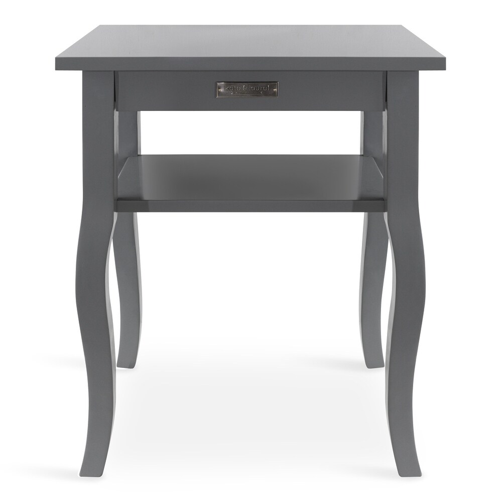 Kate and Laurel Lillian Wood Side Table   18x12x24