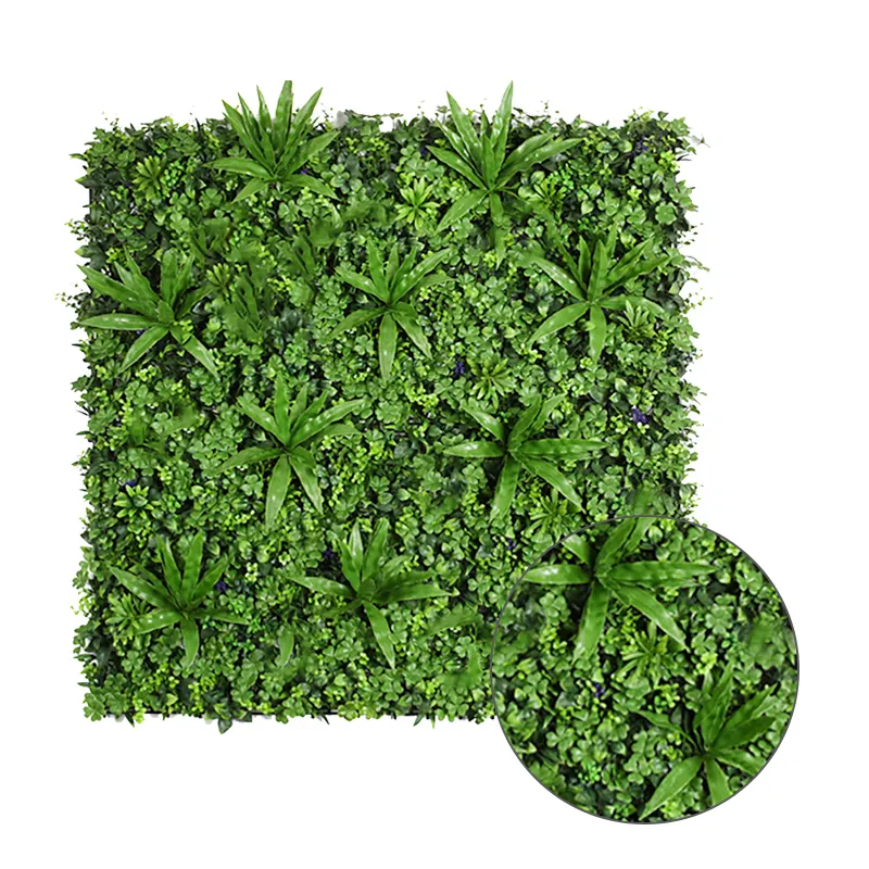 Garden Supplies Artificial Leaf Wall outdoor Decor plastic backdrop panel green wall