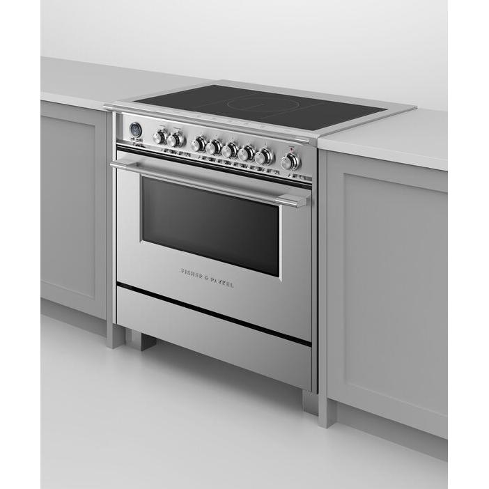 Fisher & Paykel 36-inch Freestanding Electric Range with Induction Technology OR36SCI6X1