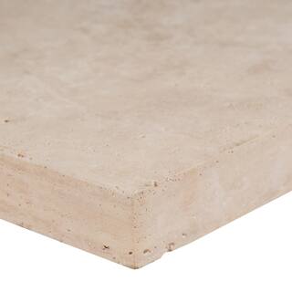 MSI Tuscany Beige 2 in. x 16 in. x 24 in.Travertine Pool Coping (10 Pieces26.7 sq. ft.Pallet) LCOPTBEI1624H