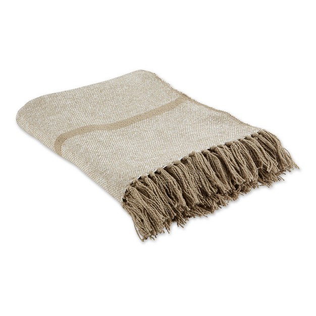 Homespun Striped Throw Blanket Design Imports