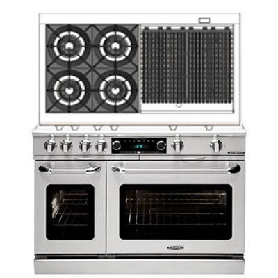 Capital 48-inch Freestanding Dual-Fuel Range COB484BB-N