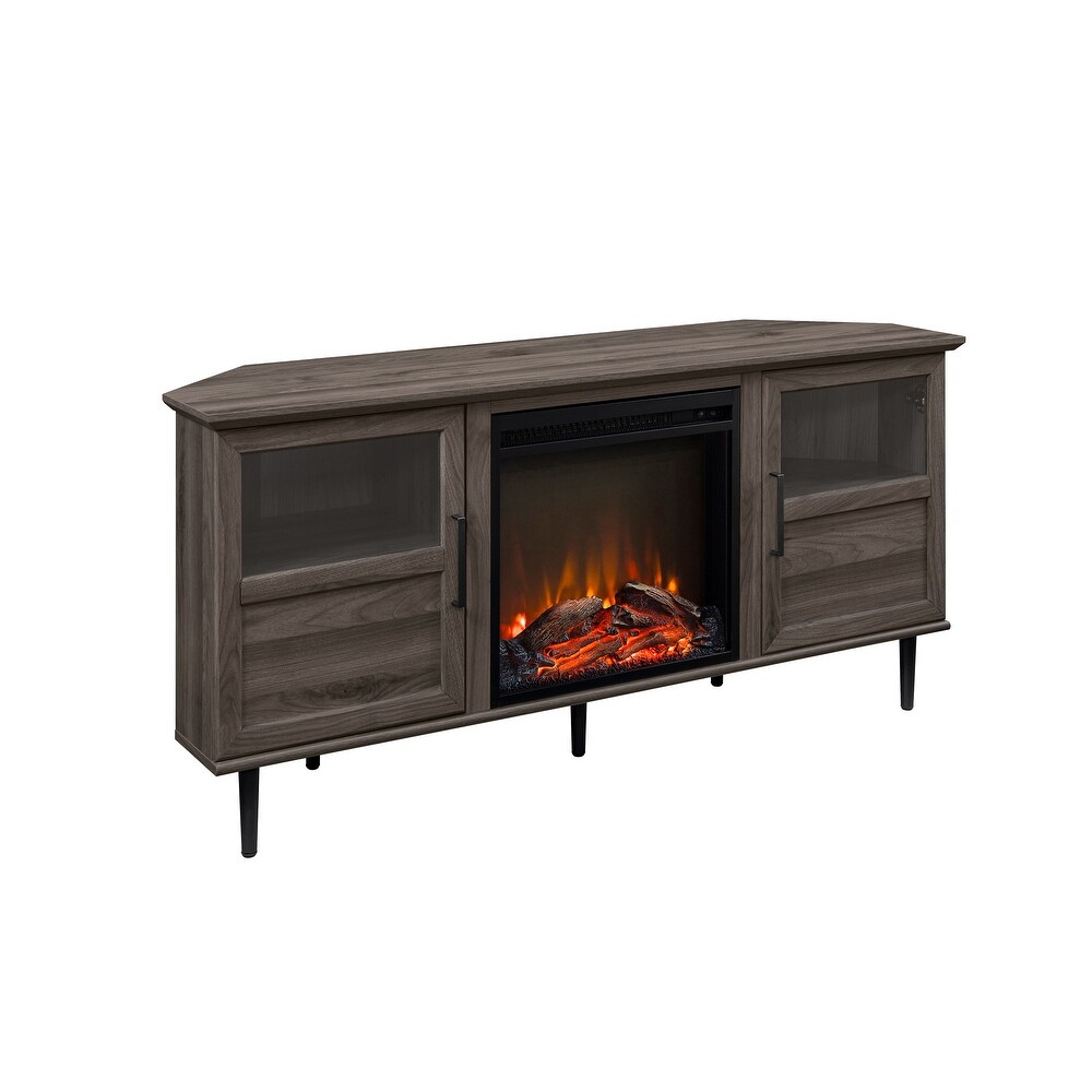 Middlebrook Modern Corner Fireplace TV Stand