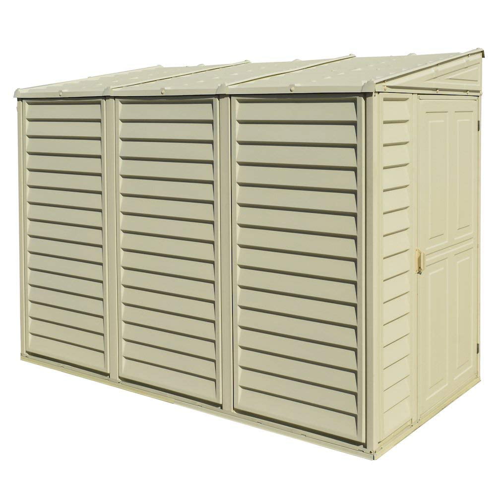 Duramax Building Products SideMate 4 ft. W x 8 ft. D Plastic Lean-To Storage Shed Vinyl