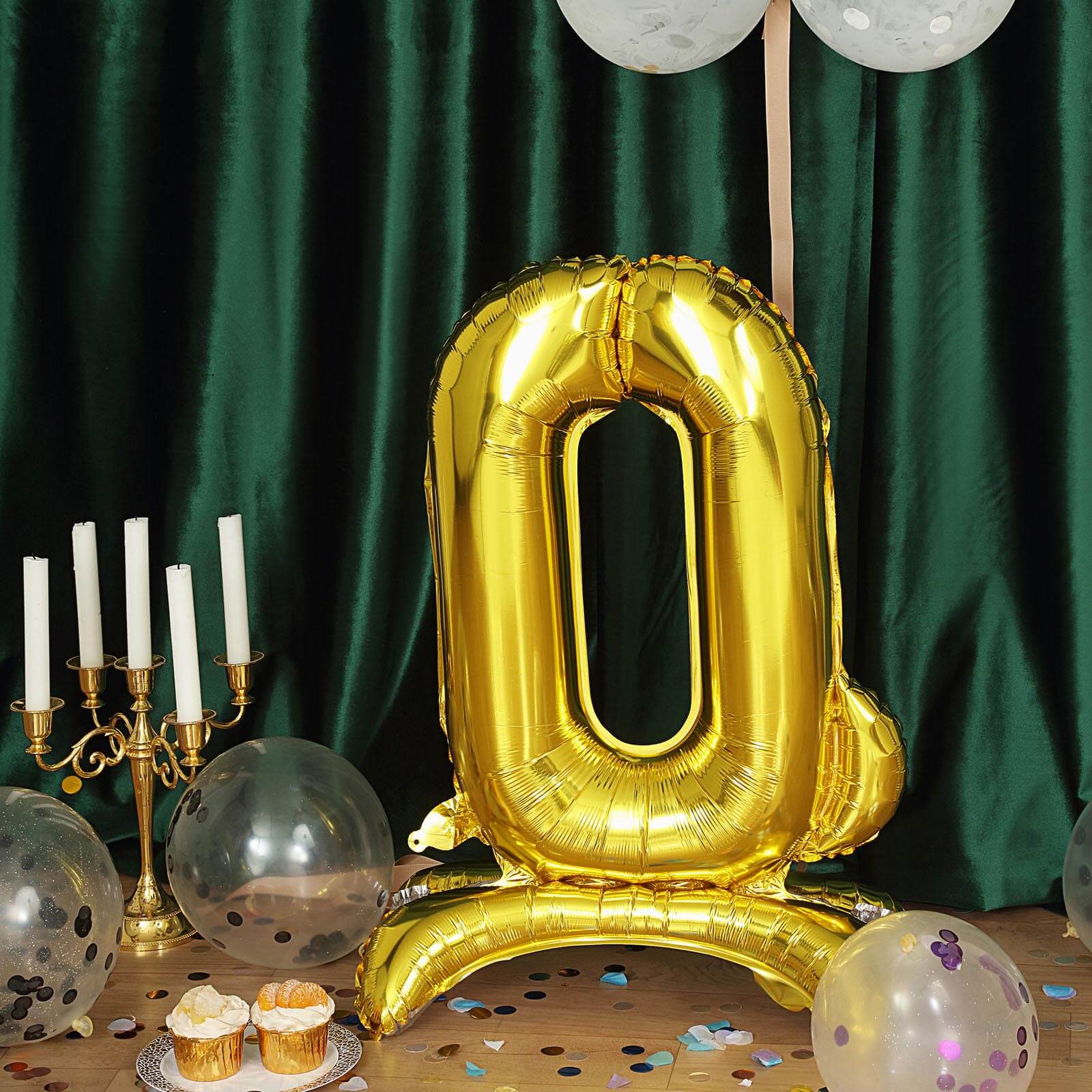 Gold Self Standing Helium/Air Mylar Foil Letter and Number Balloons 27