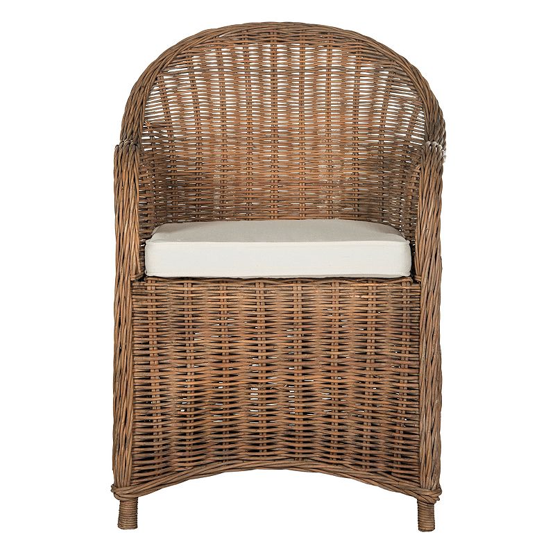 Safavieh Hemi Striped Wicker Club Chair