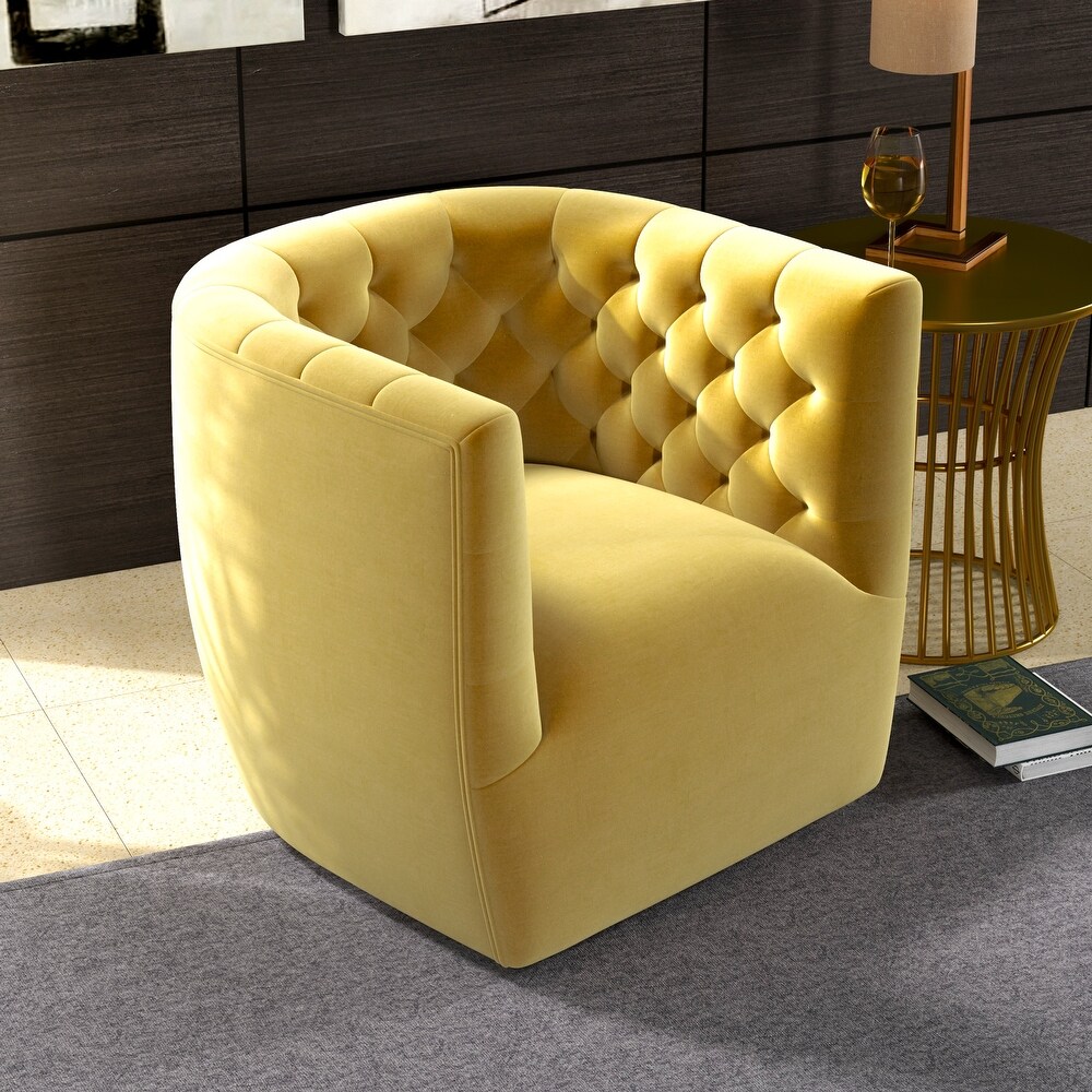 Luxor Mid Century Modern Swivel Accent Comfy Chair