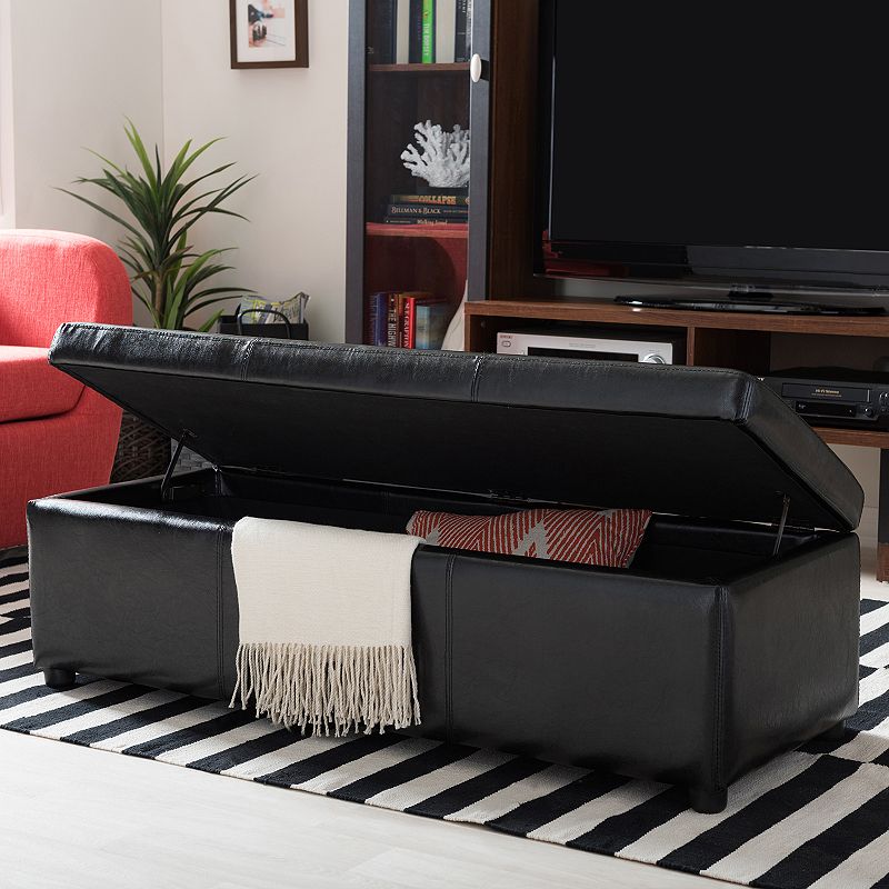 Baxton Studio Dennehy Storage Ottoman