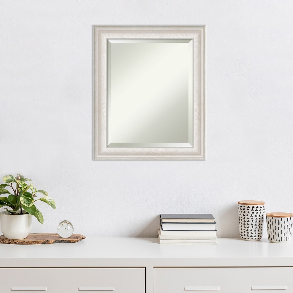 Beveled Wall Mirror   Trio Oil Rubbed Bronze Frame