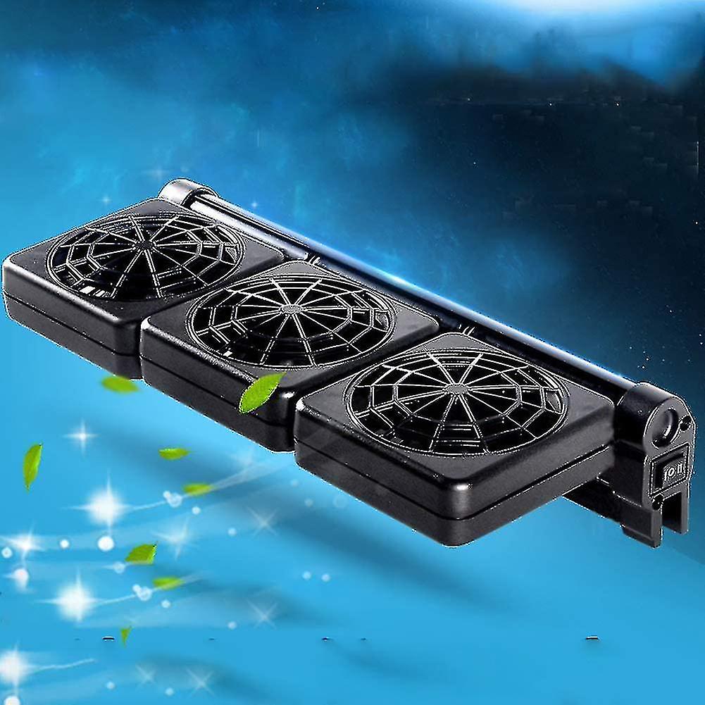 Aquarium Chiller Fan Adjustable Aquarium Cooling Fan Fish Tank Cooling Fan Ocean 3 Fan