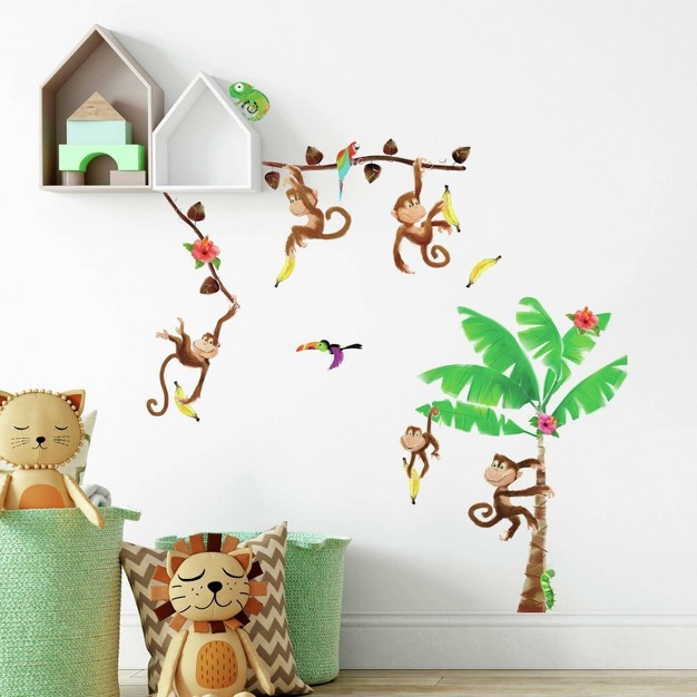 Monkey Business Peel And Stick Wall Decal Roommates