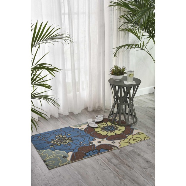 Nourison Home amp Garden Botanical Indoor outdoor Area Rug Rs021