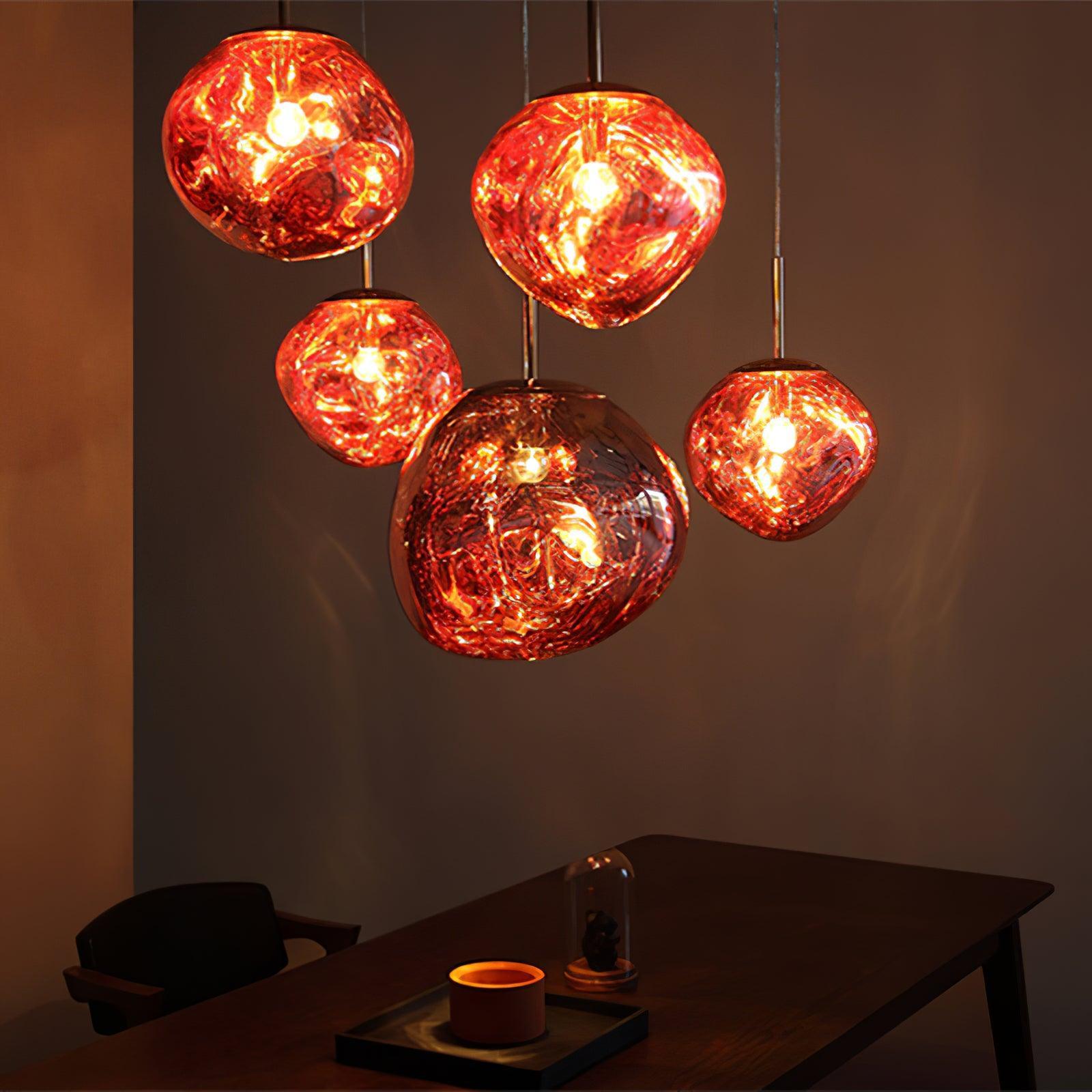 Multi Lava Round Pendant Lamp