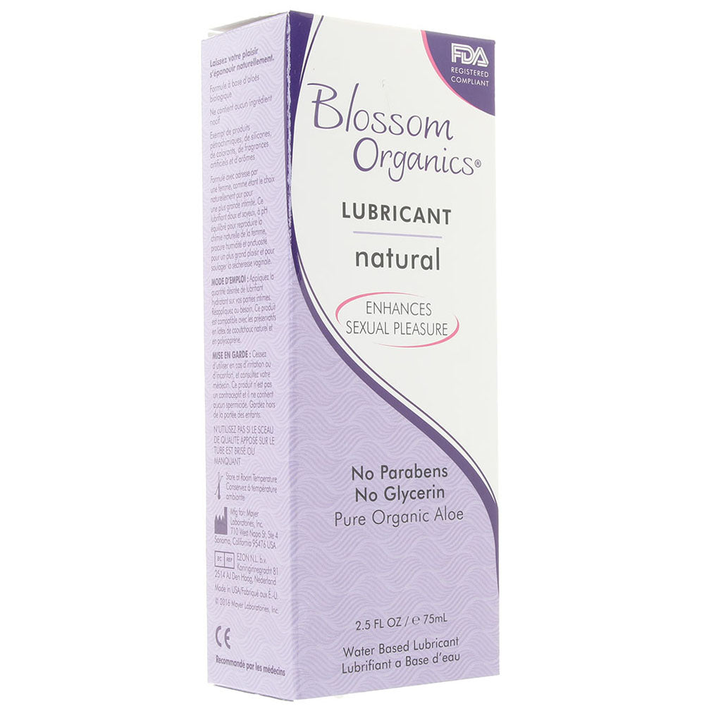 Blossom Organic Natural Lube in 2.5 oz/75ml