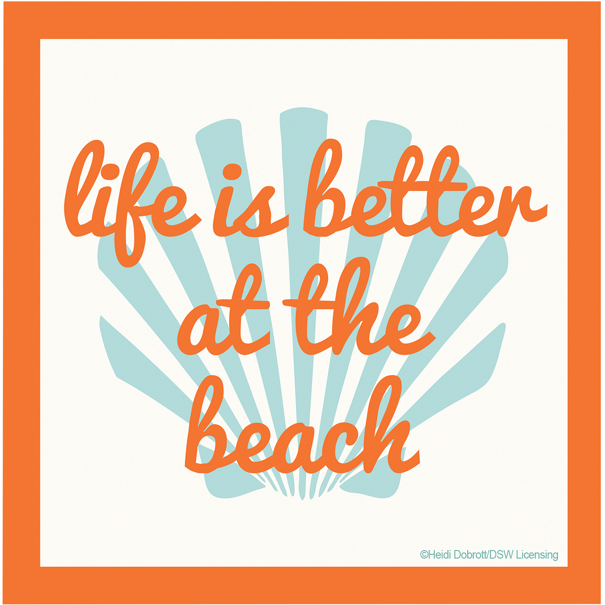 Thirstystone Occasions Drink Coasters， Life is Better at the Beach