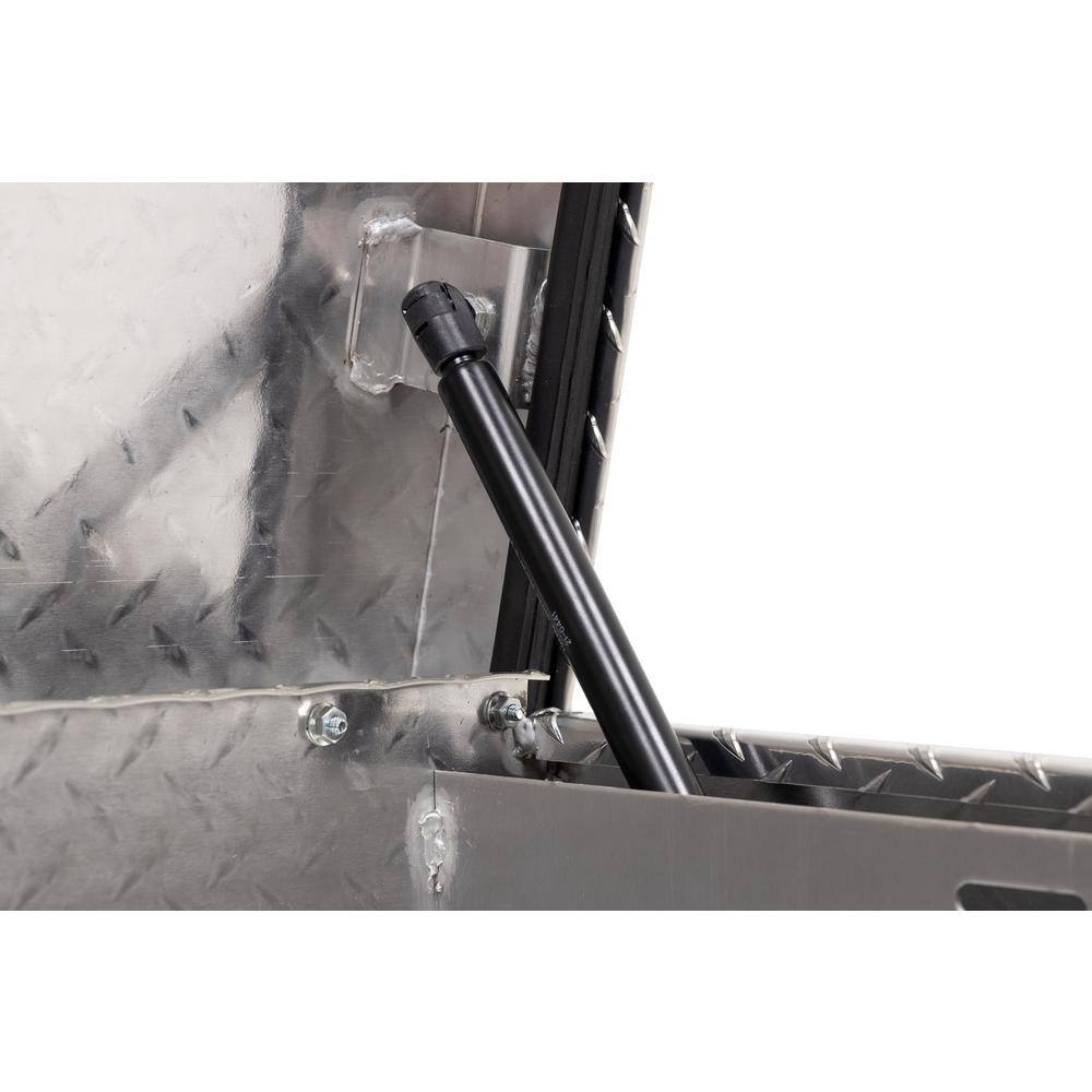 Weather Guard 87.25 in. Diamond Plate Aluminum Long Lo-Side Truck Tool Box 164-0-03