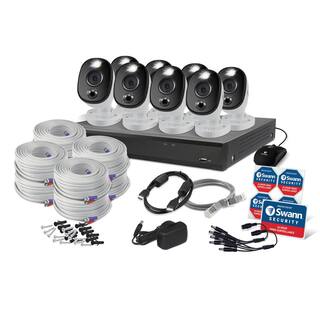 Swann DVR-5580 16-Channel 4K 2TB Security Camera System with Eight 4K Wired Bullet Cameras SWDVK-1655808WL-US