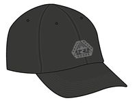 Active Organic 6 Panel Cap - Black