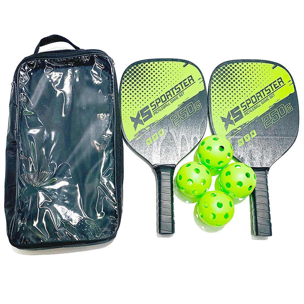 Sport Pickleball Rackets Set 2 Rackets 4 Pickleballs Balls