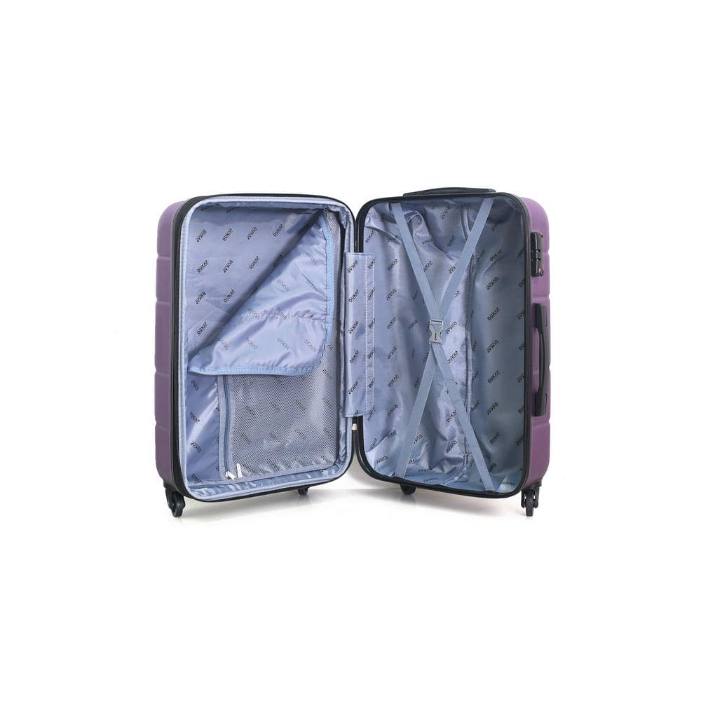 DUKAP Rodez 20 in. Carry-On Lightweight Hard Side Spinner DKROD00S-PUR