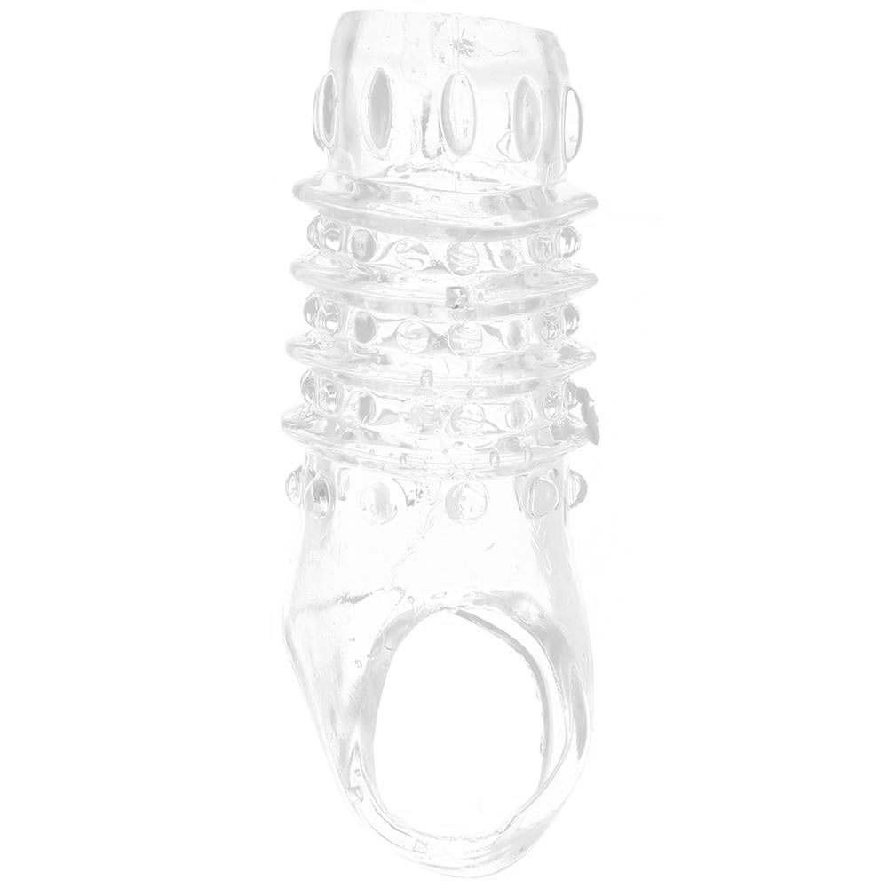 Textured Stimulation Enhancer Penis Sheath in Clear