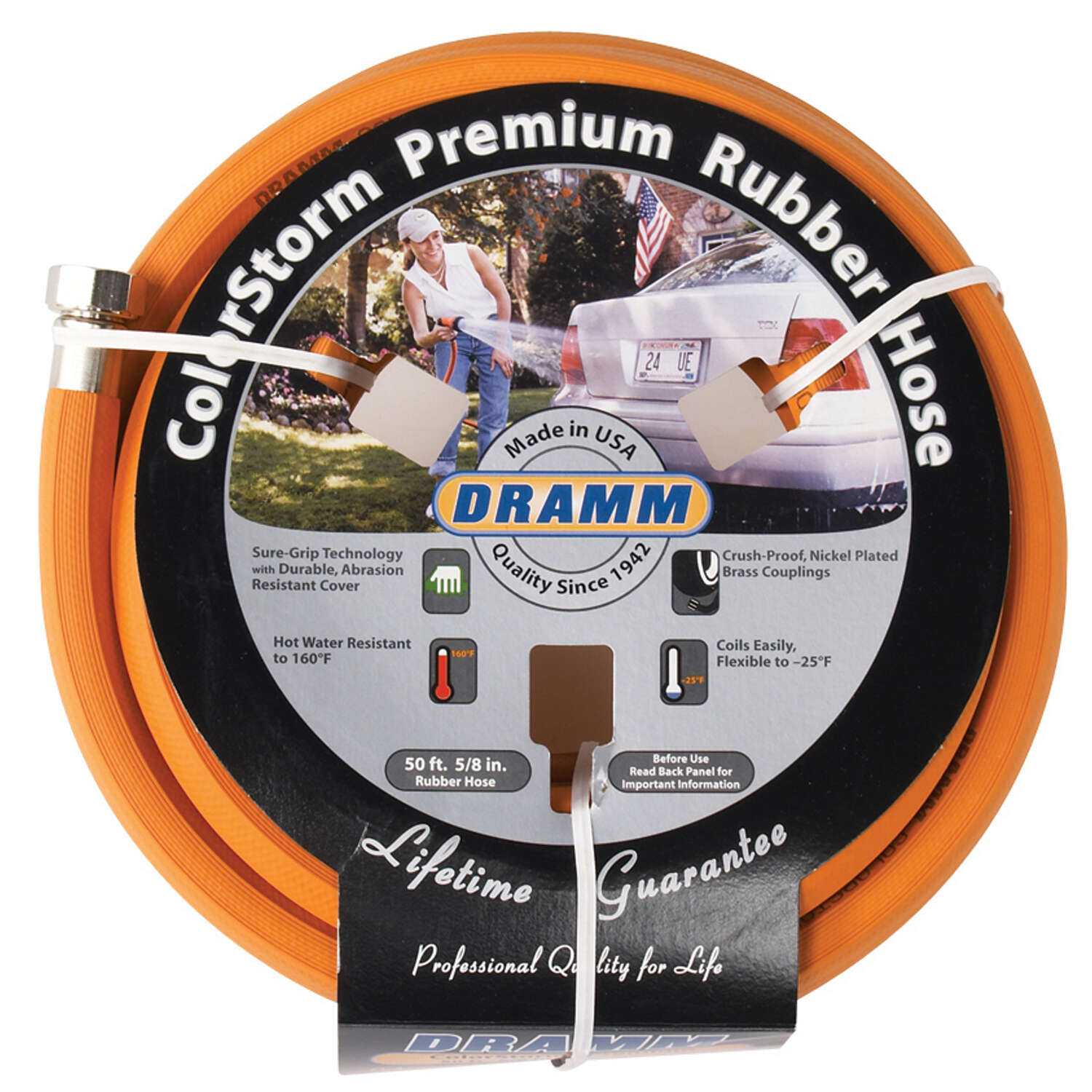 Dramm ColorStorm 5/8 in. D X 50 ft. L Heavy Duty Premium Grade Garden Hose