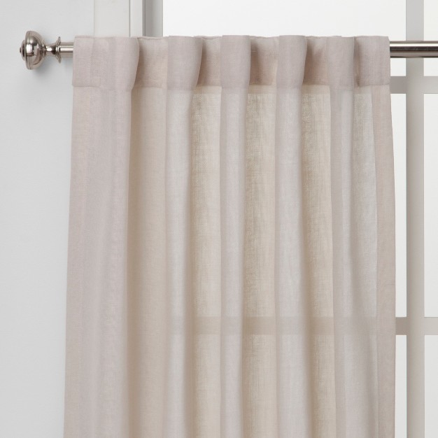 Light Filtering Bonaire Curtain Tiers Beige