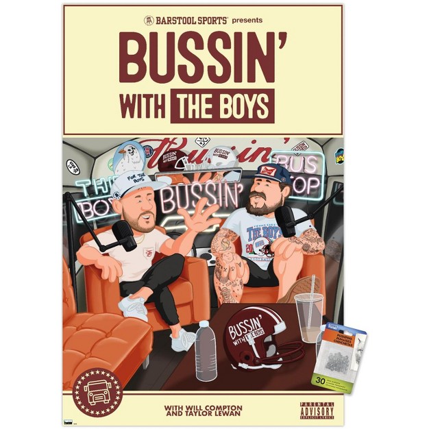 Trends International Barstool Sports Bussin x27 With The Boys Unframed Wall Poster Prints