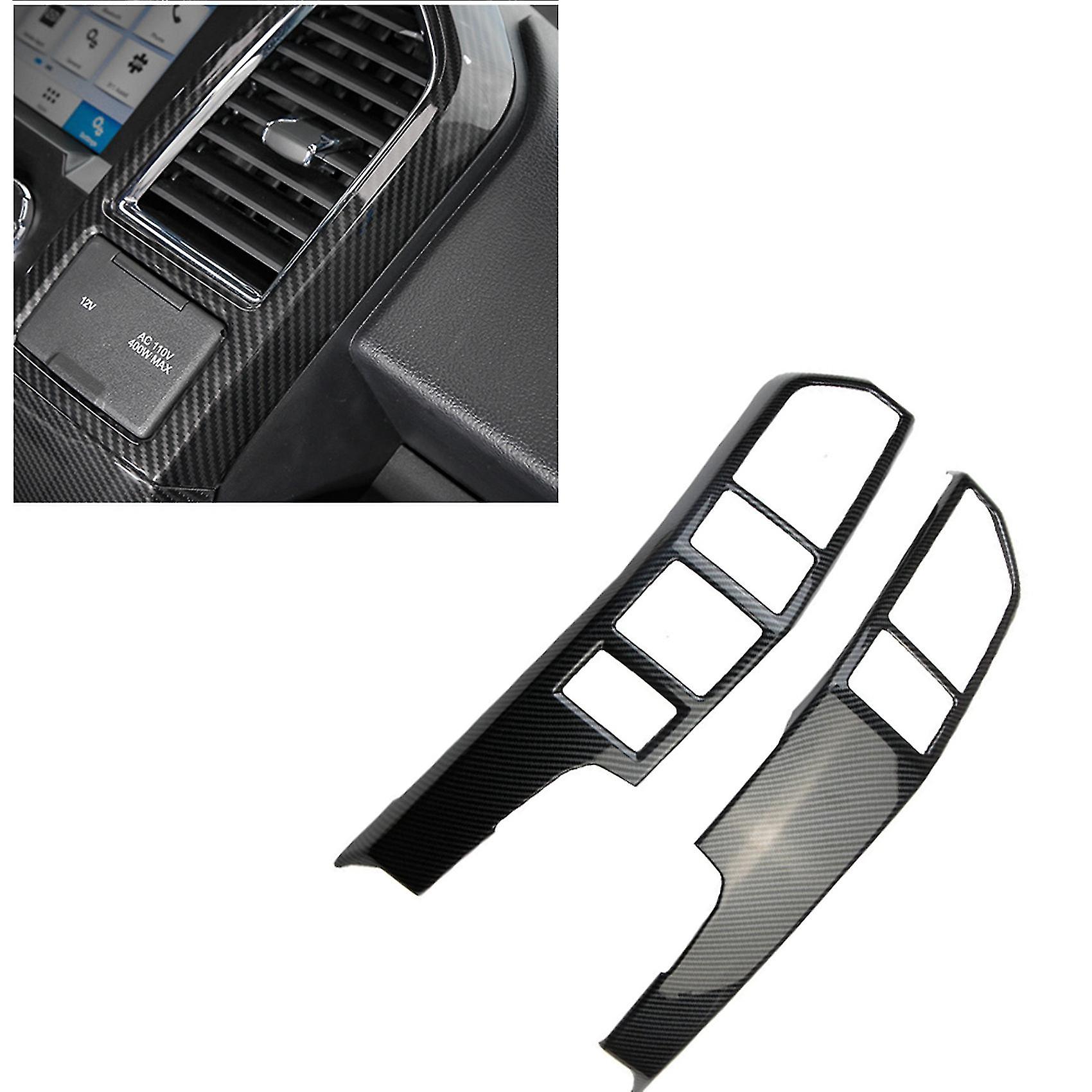 2pcs Car Conditioner Outlet Frame A/c Vents Plate Panel For 2015+