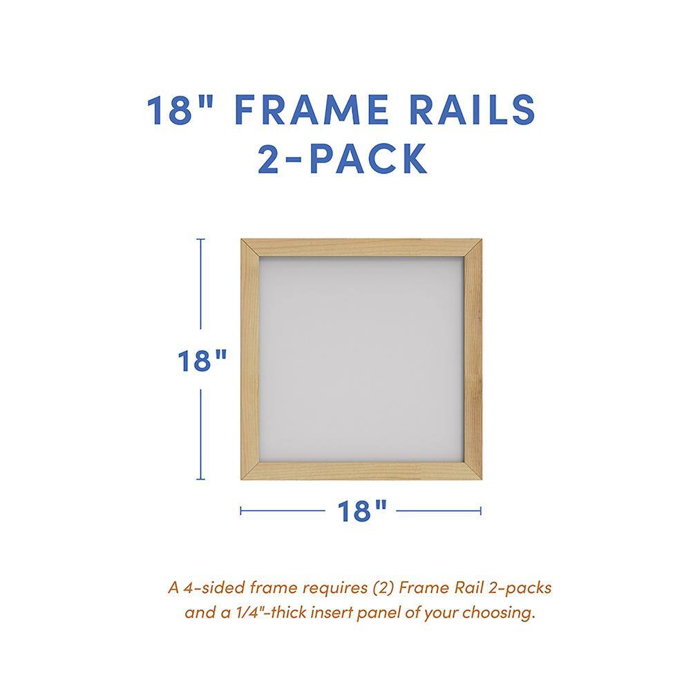 Handprint 2 in. x 18 in. Frame Rail (2-Pack) 453799