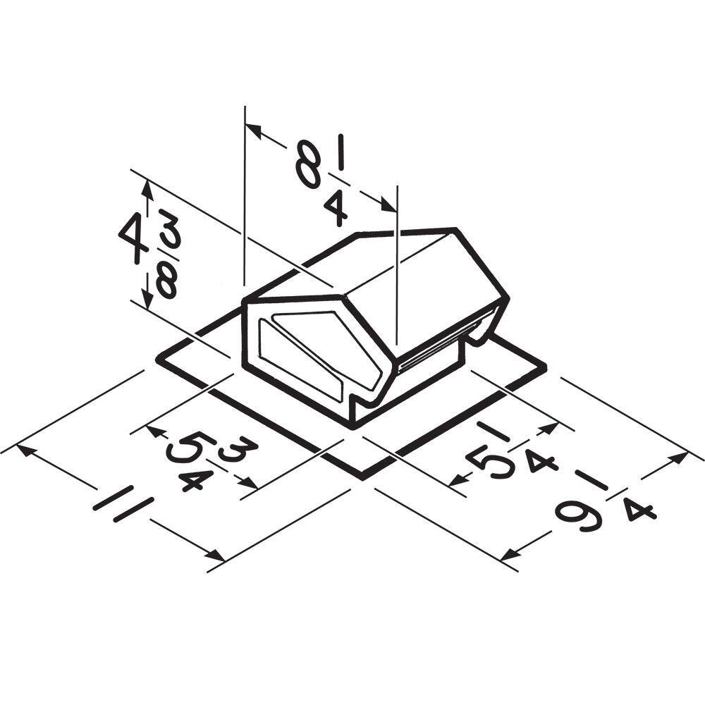 Broan-NuTone Roof Cap with Built-In Damper for 3 in. or 4 in. Round Duct in Black 636