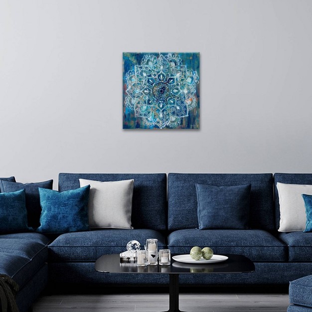 Mandala In Blue Ii By Danhui Nai Unframed Wall Canvas Icanvas