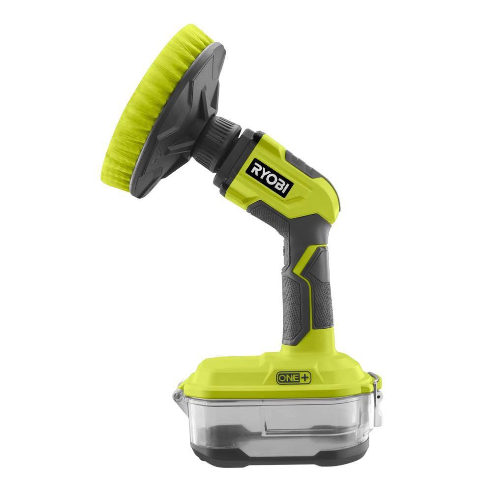 RYOBI ONE+ 18V Cordless Power Scrubber with Cordless Handheld Sprayer (Tools Only) P4510-PSP01B