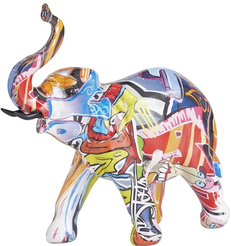 Multicolor Elephant Sculpture II