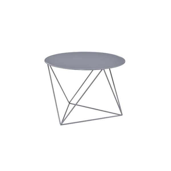 Modern Geometric Metal Accent Table