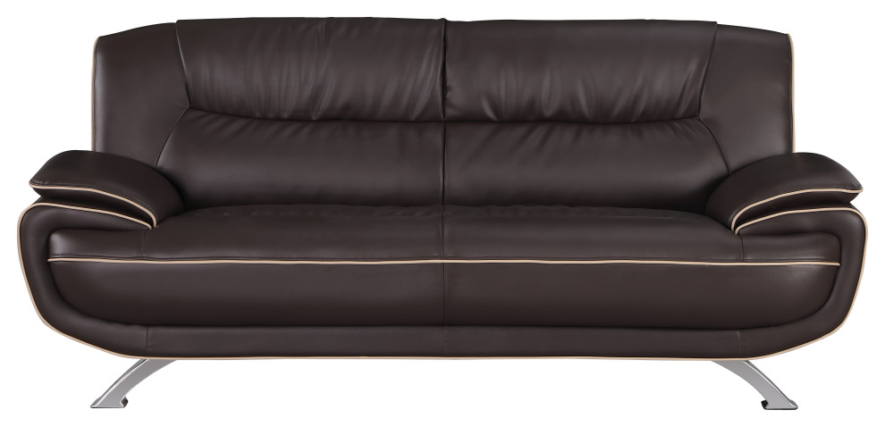 esio Contemporary Premium Leather Match Sofa   Contemporary   Sofas   by Luxuriant Furniture  Houzz