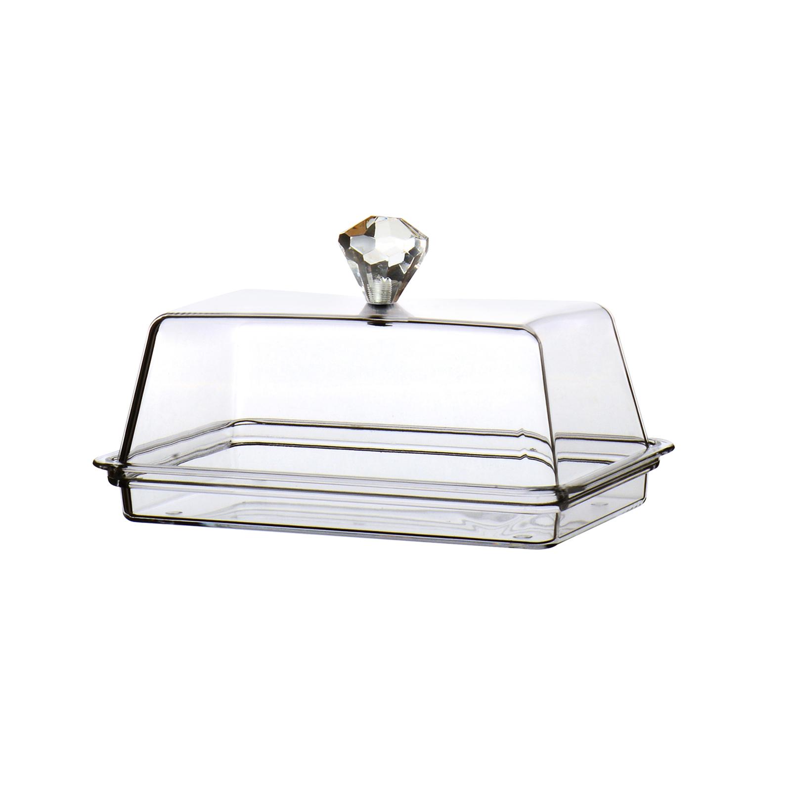 Acrylic Butter Keeper Tray with ，Butter Holder Dinnerware Container，Butter Dish M