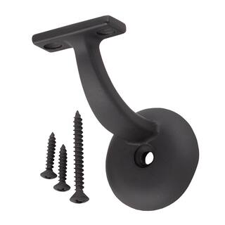 Everbilt Matte Black Decorative Handrail Bracket 20860