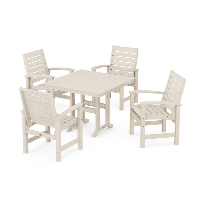 Polywood Signature 5-Piece Farmhouse Dining Set PWS1159-1