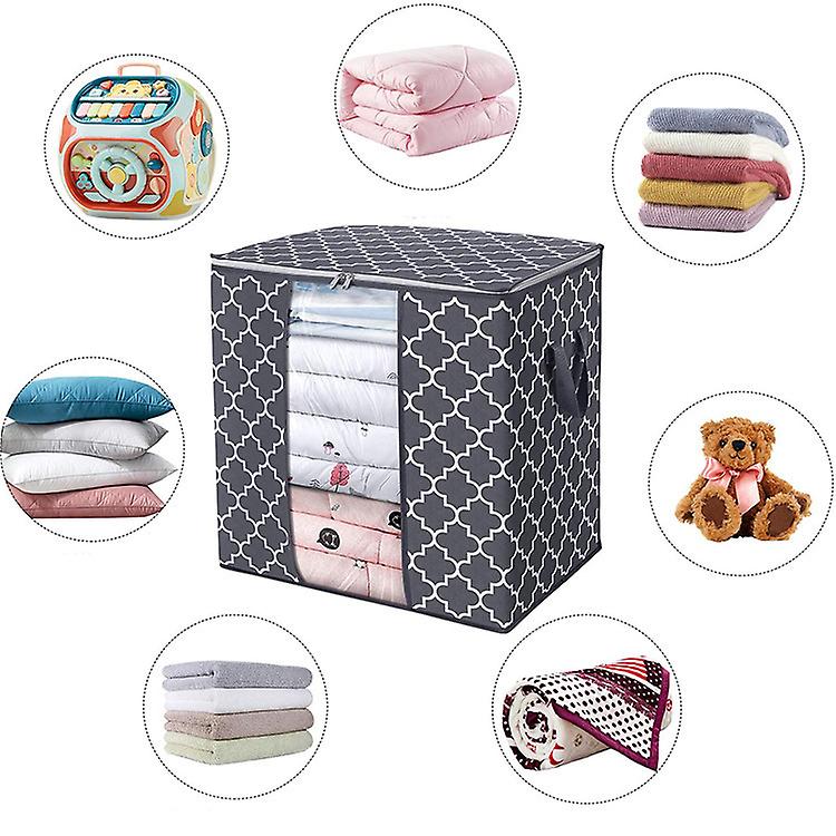 Visible Window Folding Storage Bag Wardrobe Quilt Bag Storage Box Dustproof Dustproof Storage Box