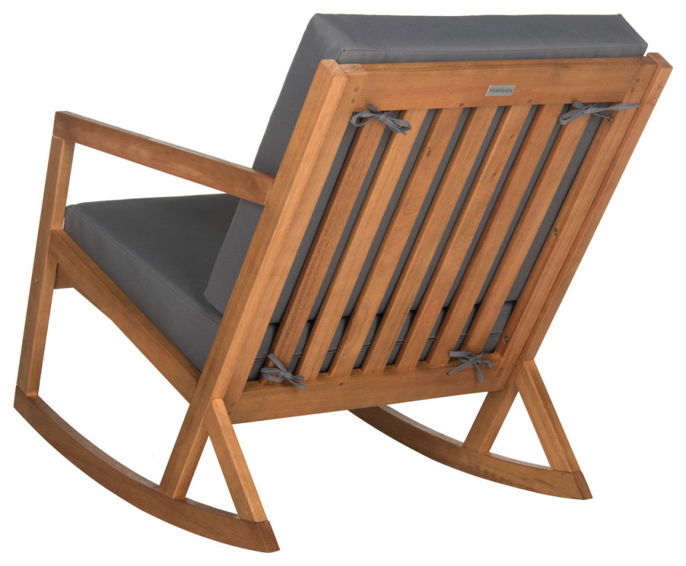 Balch Rocking Chair Natural/ Grey   Transitional   Rocking Chairs   by AED Luxury Home Decor  Houzz