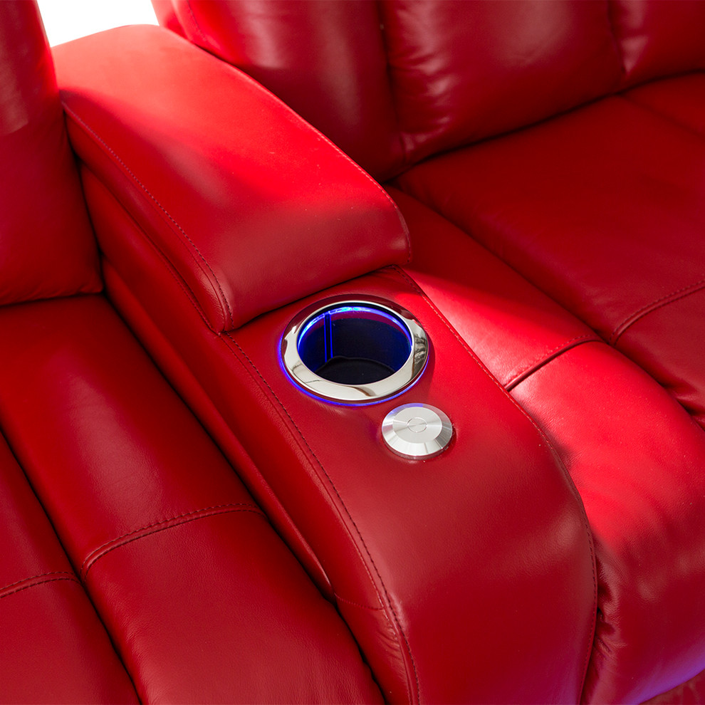 Seatcraft Serenity Leather Home Theater Seating Power Recline   Contemporary   Theater Seating   by Stargate Cinema  Houzz